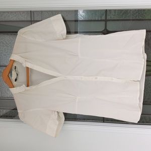 Zara Woman Portugal Size Medium Off White Short Sleeve Very Cute Vintage Top